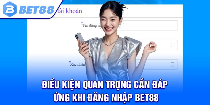 Điều kiện quan trọng cần đáp ứng khi đăng nhập Bet88